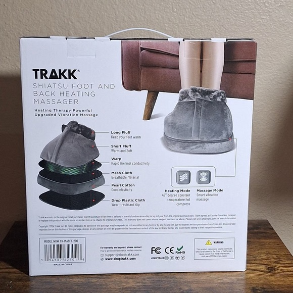 Trakk Shiatsu Foot and Back Heating Massager - Picture 6 of 13